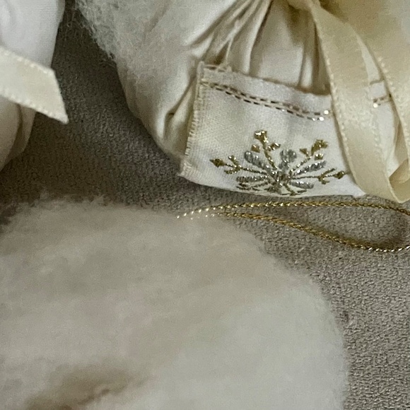 Vintage White Handmade Snow Angel Christmas Ornaments Set of 10 - Picture 12 of 12